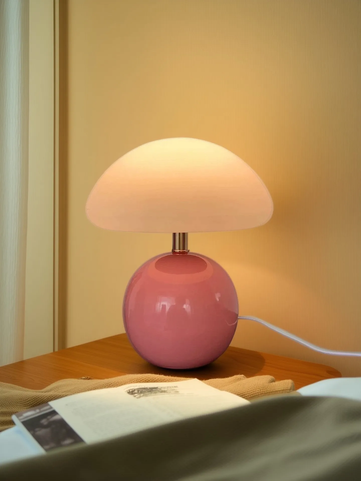 Lampe de chevet champignon